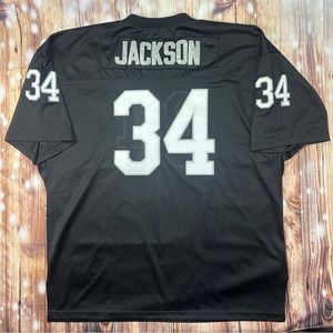 VINTAGE RAIDERS BO JACKSON MITCHELL & NESS 1987  JERSEY SIZE 60 Made in USA
